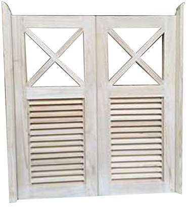 Liangliang Schwingtüren Cafe Türe Innen Trennwandtür Fensterläden Eingang Abschneiden Chinesische Tanne Verdicken Torpfosten, Größe Anpassbar (Color : A, Size : 85x70cm)