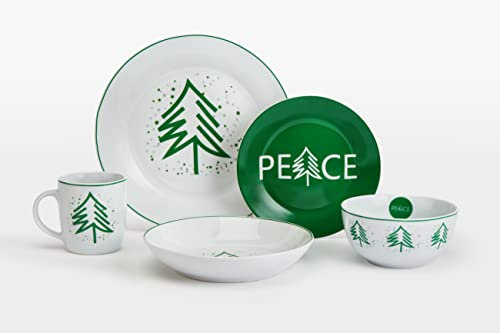 Waterside - 20 Piece Green Dinner Set