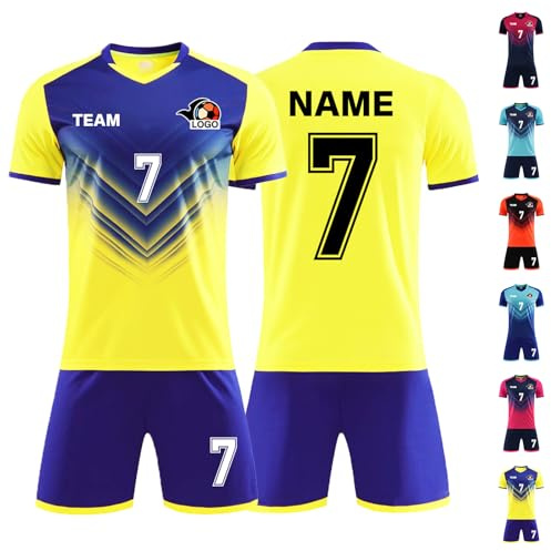 LAIFU Trikot Kinder Manner Jungen Benutzerdefiniert Trikot Personalisierte Jeder Name Nummer Team Logo