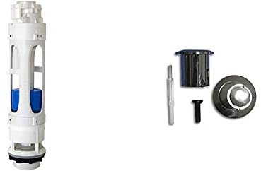 Roca AH0003400R Kit Mecanismo Descar. D2_D Nr Recambio Colleción De Baño Porcelana Mecanismos + AH0001800R Pulsador Doble corto nuevo