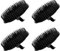 Lurrose 4 Stück Kopfhaut Massager Shampoo Pinsel Dusche Haar Kamm Reinigung Massagebürste Zubehör Zubehör (Schwarz)