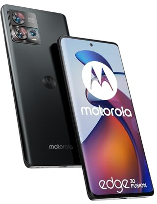 Motorola moto edge 30 Fusion (fotocamera 50MP, 5G, Display 6.5 144Hz OLED FHD+, Qualcomm Snapdragon 888+, batteria 4400 mAh, 8/128GB, Dual SIM, Android 12, Cover Inclusa), Quartz Black