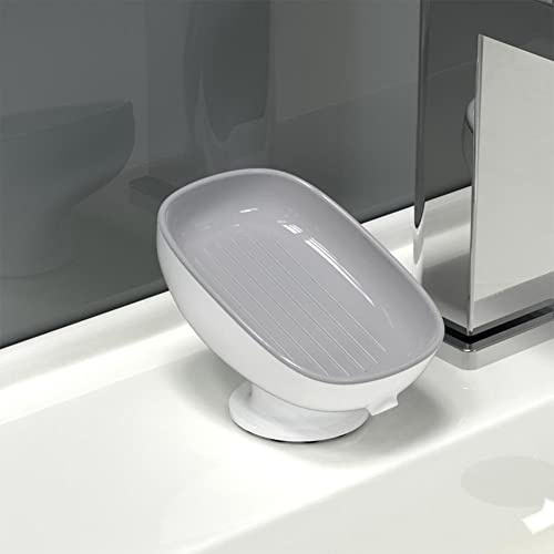 SPORTARC Seifenhalter mit Saugnapf für Badezimmer, Dusche, Abfluss, Seifenhalter, Geschirraufbewahrung
