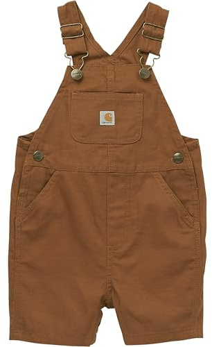 Carhartt Pantaloncini unisex in tela larghi per bambini, Carhartt, marrone, 9 Mesi