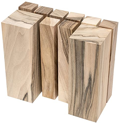 BeaverCraft BW10 Schnitzholz Walnuss 10 Stk. Holzblöcke zum Schnitzen & Basteln – Walnussholz-Blöcke für kreative Holzprojekte