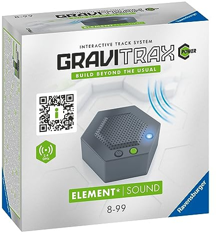 Ravensburger GraviTrax Power Element Sound 27466 - GraviTrax Erweiterung für Deine Kugelbahn - Murmelbahn und Konstruktionsspielzeug ab 8 Jahren, GraviTrax Zubehör kombinierbar mit Allen Produkten