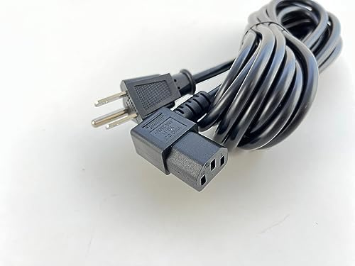 [UL Listed] OMNIHIL Extra Long 15FT L-Shaped C13 Power Cord Compatible with PreSonus Eris E5 XT