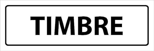 Doorbell, white informational sign SP009 - Self adhesive sticker (150mm x 50mm)