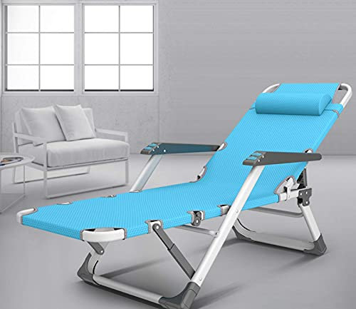 Klappbarer Chaiselongue-Sessel für den Außenbereich, mit Kissen, Schwerelosigkeits-Verstellbarkeit, Liegestühle für Büro, Pool, Garten, Campingstuhl, J kleine Überraschung, Bequemes Jubiläum innovate