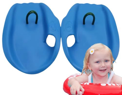 Lot de 2 pagaies de natation pour enfant - Gants résistants pour le haut du corps, équipement d'exercice de piscine pour renforcer la force et l'endurance