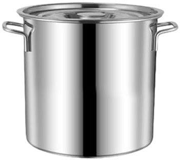 MKLHAVB Olla de Acero Inoxidable de Gran Capacidad Olla de Gran Capacidad Cubo for Sopa Olla for Salsa Jarra for Agua Vaporera Utensilios de Cocina(10L)