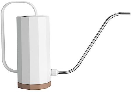 ibasenice Regadera De Plástico para Plantas De Interior y Exterior con Boquilla Larga para Riego Preciso, Capacidad 1200 Ml, Color Blanco Marfil, Ligera y Portátil para Jardín y Balcón