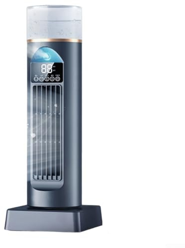 Ventilador de aire portátil sin aspas, con niebla de pulverización de agua, alimentado por USB, sistema de refrigeración de espacio personal para el hogar, oficina, sala de estar, funcionamiento