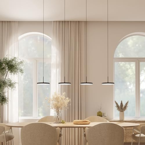 Dimmbare Pendelleuchte 'Evanos', LED Deckenleuchte, moderne Hängelampe Esstisch Wohnzimmer Smart Home