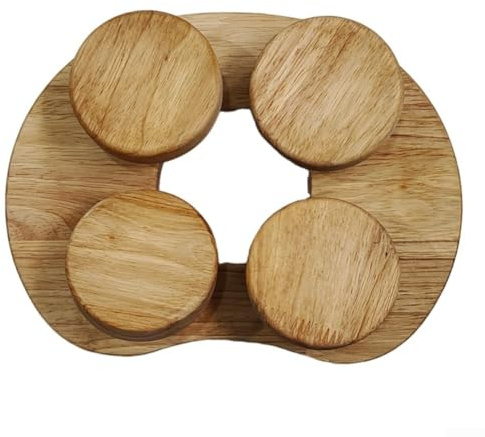 GLFLOW Rotatable Wooden Sauna Headrest, Adjustable Rotatable Sauna Headrest, Comfortable Neck Relief, Compact 23X17x6cm Headrest For Sauna