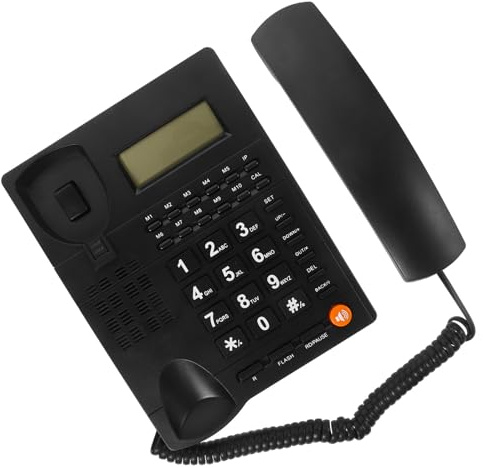 ELAYARD Téléphone Fixe pour Personnes Âgées Affichage de l'appel Grosses Touches Faciles à Utiliser Téléphone de Bureau Filaire Adapté à la Maison Bureau