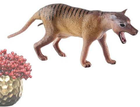 Wolf Figuren für Kinder | Brauner Wolf Wald Tierfiguren | Sammelmodell, Lernspielzeug, Geschenk für Kinder ab 3 Jahren, Mädchen und Kleinkinder