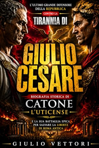 L’ULTIMO GRANDE DIFENSORE DELLA REPUBBLICA CONTRO LA TIRANNIA DI GIULIO CESARE: Biografia storica di Catone l’Uticense e la sua battaglia epica per salvare la libertà di Roma antica