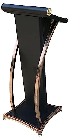 JIANSMZ Lecture Pulpit,Podium Stand Portable Podium Stand Curved Metal Lecterns Heavy Duty Church Pulpits Office School Teacher Podium Activity Podium Has Many uses