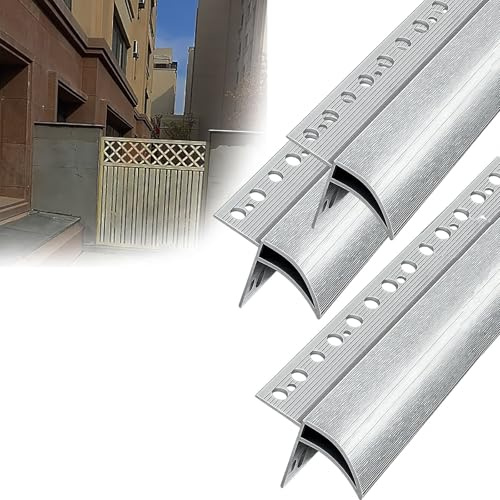 gocciolatoio per balconi Deviatore pioggia in alluminio larghezza 50 mm, grondaia altezza 35 mm, deflettore per tetto per davanzali, profili tagliabili(3 PCS,L 90 CM)