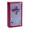 Zeller 18468 Armario para Medicinas, Metal, Rojo, 25x12x45 cm