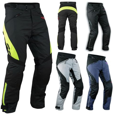 A-Pro Vattentäta byxor Herr Termiskt skydd CE Biker Motorcykel Neon 34