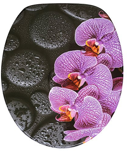 Sanilo WC Sitz ohne Absenkautomatik, hochwertiger Toilettendeckel, einfache Montage, stabile Scharniere, Madeira