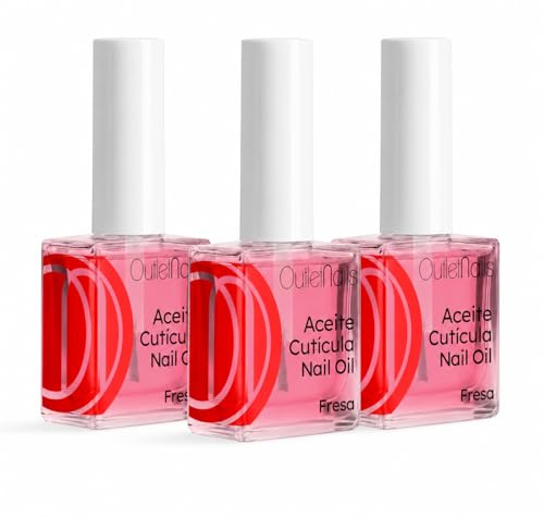 3 x Nagelöl mit Erdbeer Duft 15ml | Optimale Pflege für Nägel und Nagelhaut | Outlet Nails