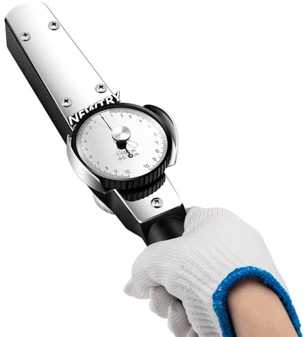NEWTRY Digital Pointer Dial Torque Wrench Torsion Meter Force Test 3/8 1/2 3/4 0-3000Nm (0.5-5Nm)