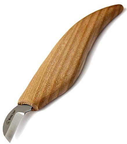 BeaverCraft Coltello per intaglio a trucioli C6 Coltello per intaglio del legno per intaglio di trucioli fini Coltello per trucioli di dettaglio per intaglio del legno