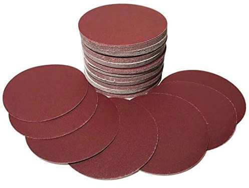 60x Profi-Schleifscheiben │Ø 125 mm │ OHNE Loch │ KORN WÄHLBAR │ für Exzenterschleifer │ Schleifpapier │ Schleifblätter │ Marke: klebemeister.eu (P120)