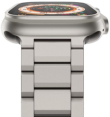 NewWays Metallband für Apple Watch Armband 49mm 46mm 45mm 44mm,Titan | Edelstahl Gliederarmband Kompatibel mit iWatch Ultra 3 2 1 Series 11 10 9 8 7 6 5 4 3 2 1 SE