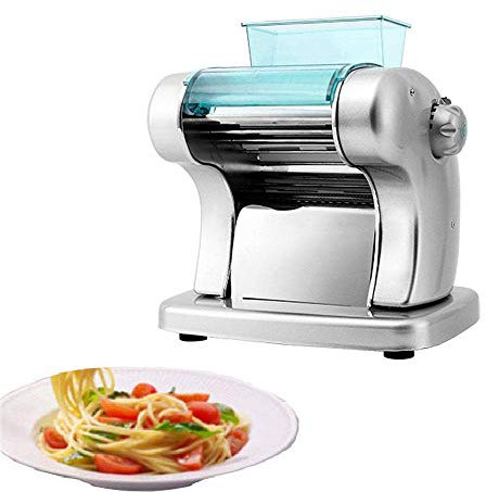 Máquina para hacer pasta eléctrica multifunción en uno 6 ajustes de grosor para Fettuccine casero fresco Espagueti Lasaña Masa Rodillo Prensa Cortadora Máquina para hacer fideos,Rojo (