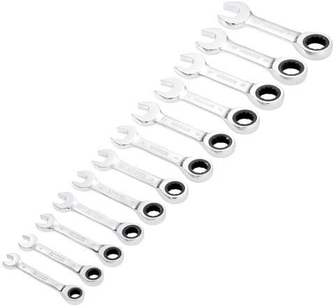 Draper HI-TORQ 27931 Lot de 12 clés mixtes à cliquet métriques