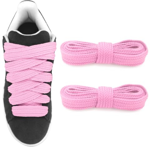 UamGlsob 20mm Extra Wide Chunky Flat Laces for Adidas Campus 00s Sneakers | Thick Fat Shoelaces for Trainer Skate Shoes & Casual Wear