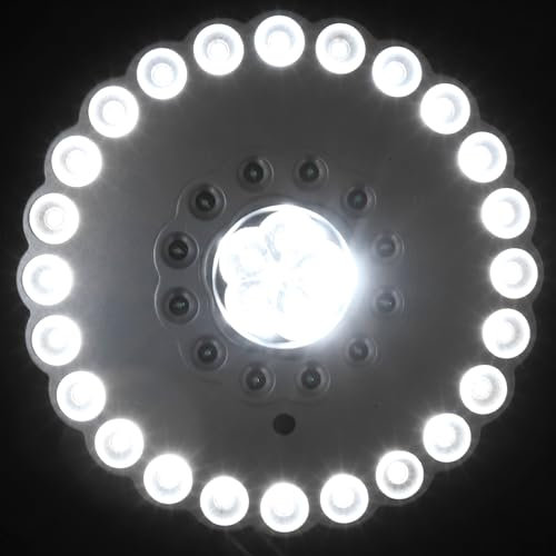 jojofuny 2 Stücke 36 Pole Lampe Batterie Outdoor Camping Zelt Regenschirm Pole Licht 36 Leds Für Wandern Terrasse Und Notfall