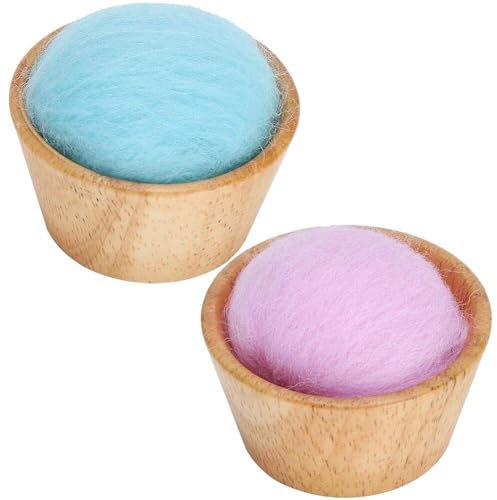2 Piezas De Alfiler De Aguja En Forma De Magdalena, Herramienta Artesanal De Bricolaje Para Costura De Punto De Cruz, Alfiler De Aguja De Coser Para Hogar, Cojín, Alfiletero, Soporte Para Agujas