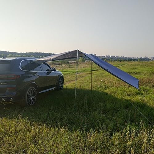 HOHOVYVY Heckzelt Auto,Autozelt Heckklappe,Heckklappenzelt,Auto Seitenmarkise Dachzelt Outdoor Camping Shelter Tragbares Wasserdichtes Zelt(Grey)