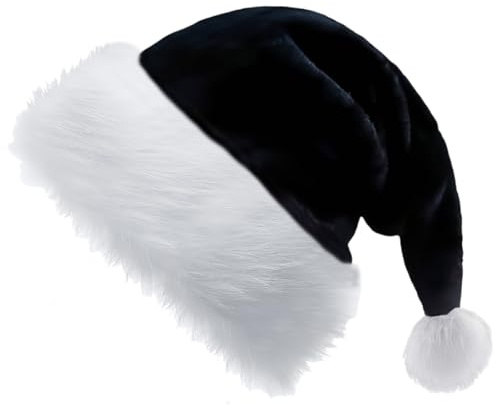 yayafunfun 2pcs Weihnachtsmütze für Kinder,Nikolausmütze Plüsche Weihnachtsmann Mütze,Warm Dicker Nikolaus Mütze Santa Clause Mütze Weihnachtsmützen für Mädchen Jungs Weihnachtsfeier Geschenke