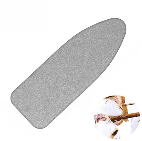 GSKFXJ Copriasse Ferro da Stiro con Imbottitura, 120x40cm Ricambio Fodera per ASSE da Stiro, Copertura ASSE da Stiro Riflettente Calore, Stirare Velocemente(Gray)