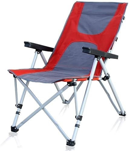 VNGBFGDFVN Outdoor-Klappstuhl mit Verstellbarer Rückenlehne, tragbarer Strandstuhl, Camping-Angelstuhl, Regiesessel