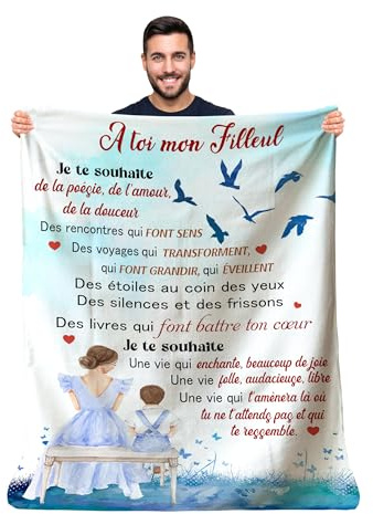 Manta personalizada suave polar para regalar a su hija. Idea de regalo inusual útil para un cumpleaños de Navidad, una fiesta y un bautismo. Manta cubre cama para la decoración de la casa (150x200 cm)