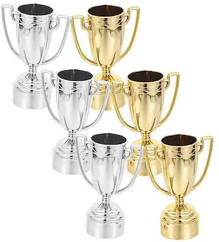 Didiseaon 6stücke Mini Pokal Aus Abs-material Kleiner Pokal Als Spielzeug Für Junge Mädchen Pokaldekoration Für Kinderpartys Auszeichnungspokal Für Kinderspiele Kompaktes Modell Mit Glatter