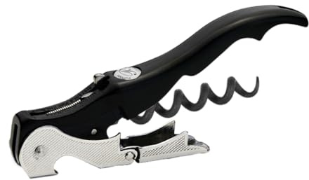 PULLTAP'S GENUINE Slider Boss 150 Nero - Cavatappi da cameriere premium professionale - Made in Spagna - Include doppia leva articolata, rasoio tagliapsule tipo taglierina e apribottiglie