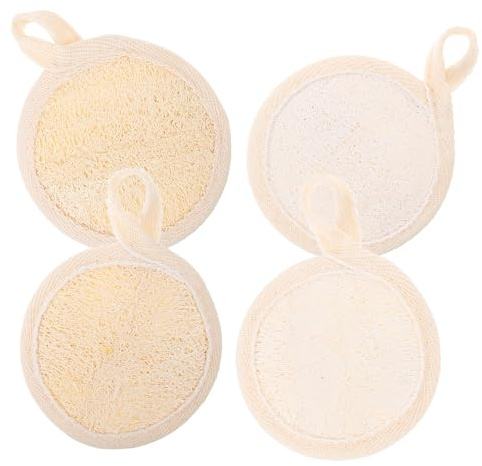 OUNONA 4stücke Gesichtspeeling-peeling Für Frauen Gesichts-pads Aus Sicherem Material -gesichts-pad Mit Guter Textur Gesichts-luffa- Für Problemlose Anwendung