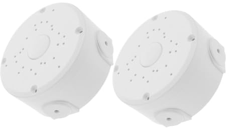VILLFUL 2Pcs Outdoor Junction Box Ceiling Mount Electrical Wire Holder with Multiple Large Space Cord Cover for Extension Cord Safety Protection in Landscape Lighting and Cctv Projects