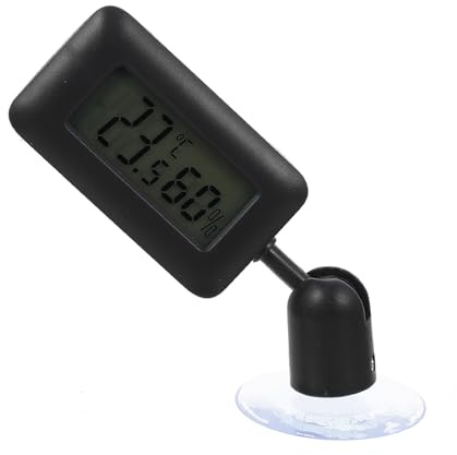 OHPHCALL Thermomètre Hygromètre Reptile Terrarium avec Ventouse Rotatif Compteur Température Précis pour Aquarium et Réservoir Gecko Léopard