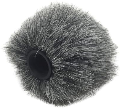 MAGICLULU Furry Windscreen Muff Windschutz für Mikrofon Fellwindschutz Mikrofon-schutzhülle Winddichte Mikrofonabdeckung Kamerazubehör gegen Windgeräusche und Feuchtigkeit