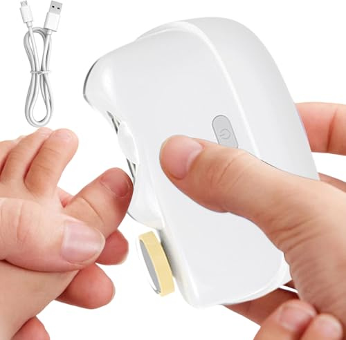 2025 Nuevo Cortauñas Eléctrico Para Uñas De Los Pies, Pulidor De Uñas Con 2 Velocidades, Almacenamiento De Recortes, Automático Cortaúñas Con Luz LED, Para Bebés Niños Adultos