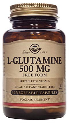 Solgar L-Glutamine 500 mg Vegetable Capsules - Pack of 50 - Fuel For Muscles - Supports An Active Healthy Lifestyle - Vegan and Gluten Free